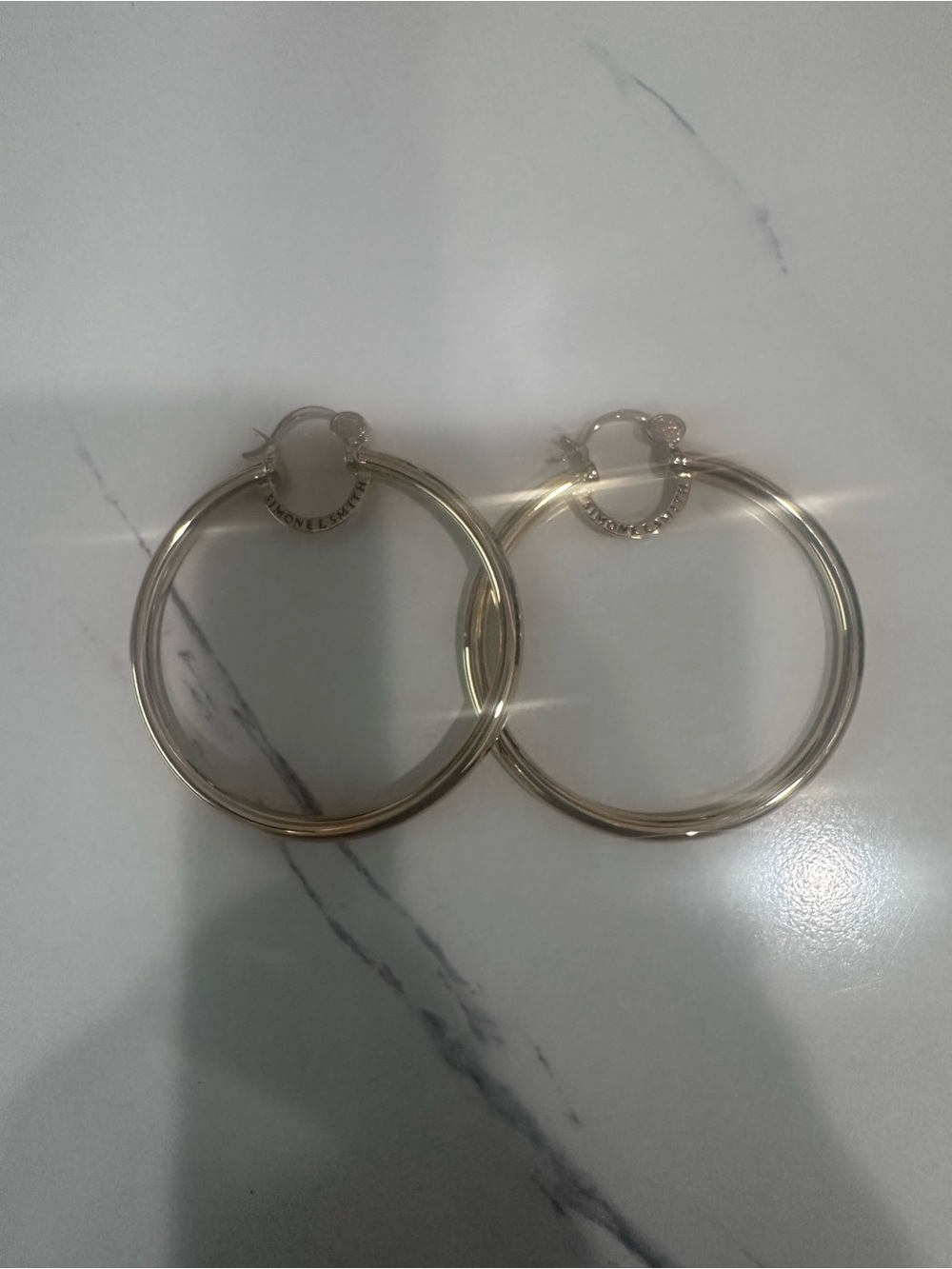 Large Gold Hoop Earrings for Women by - Picture 2 of 5